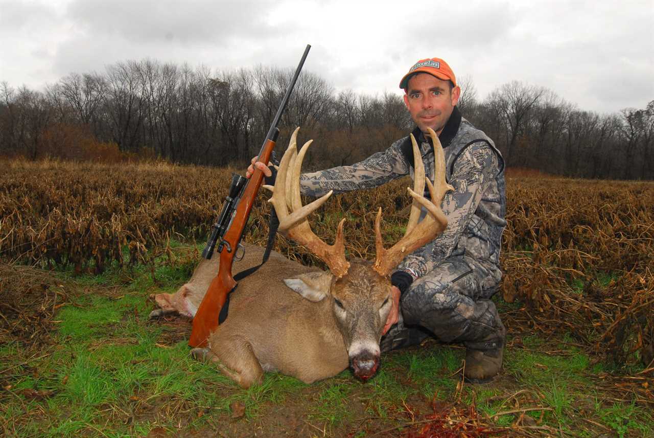 A giant farmland buck.