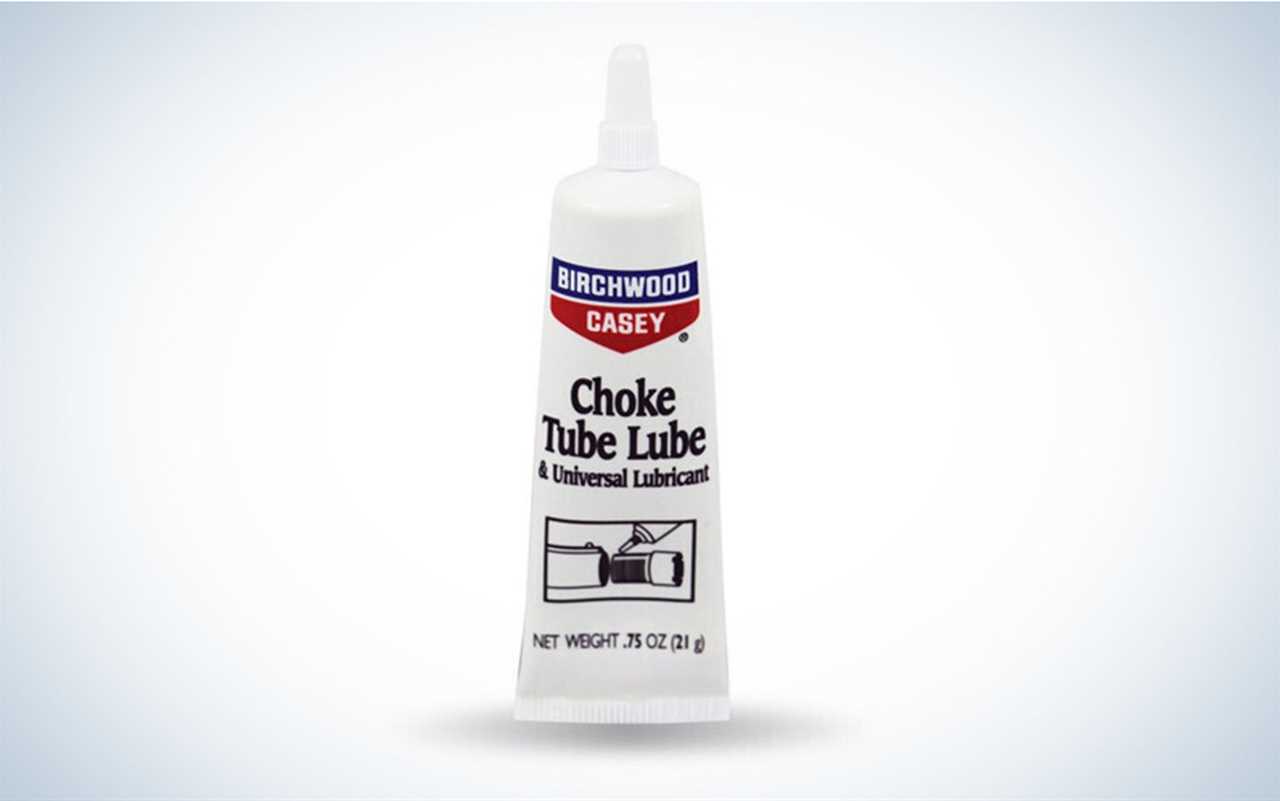 Birchwood Casey makes choke tube lube.