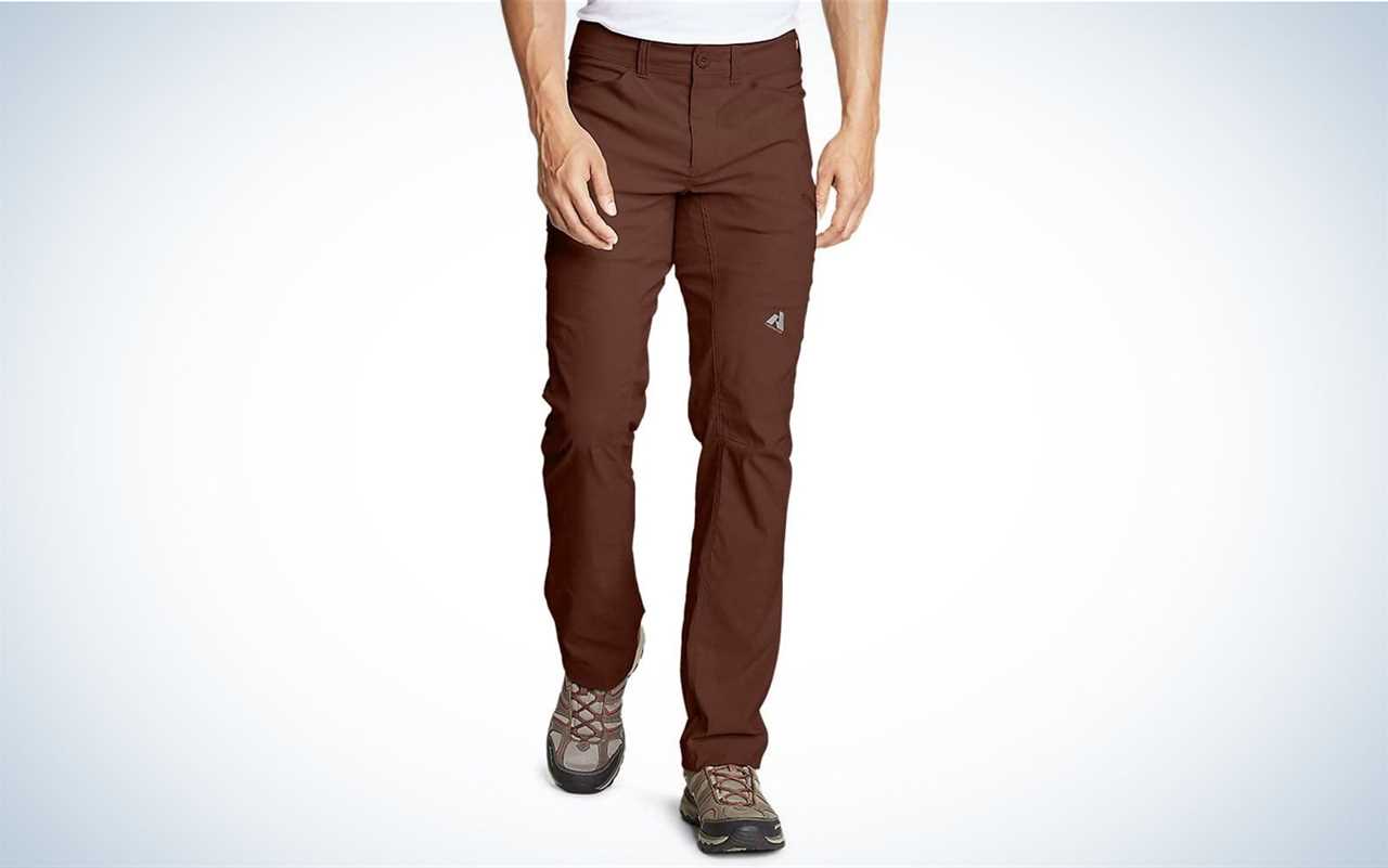 The Eddie Bauer Guide Pro pants are the best trail to town hiking pants.