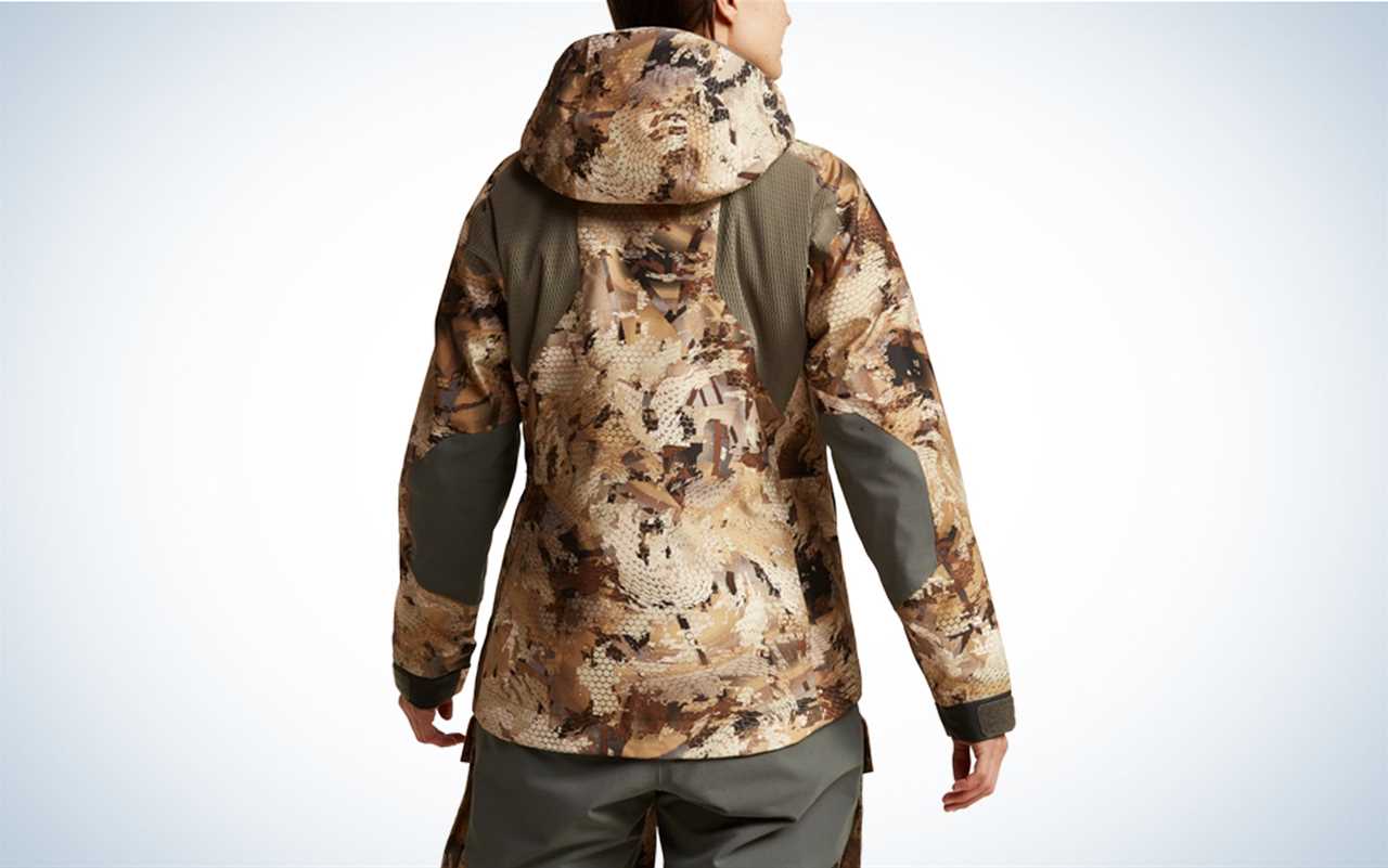 The back of the Sitka Hudson features stretch GORE-TEX panels.