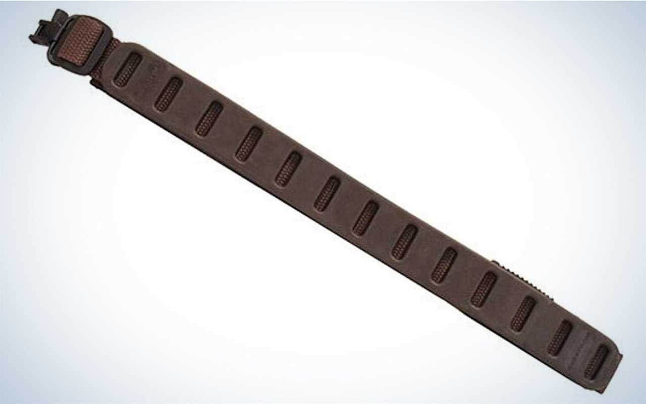 The Quake The Claw Slimline Rifle Sling has no-slip pads.