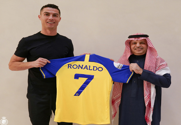 Cristiano Ronaldo signs for Saudi Arabian club Al Nassr for a record $214.5 million