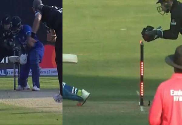 Hardik Pandya given out controversially by the third umpire in 1st ODI against NZ  |  Watch Video