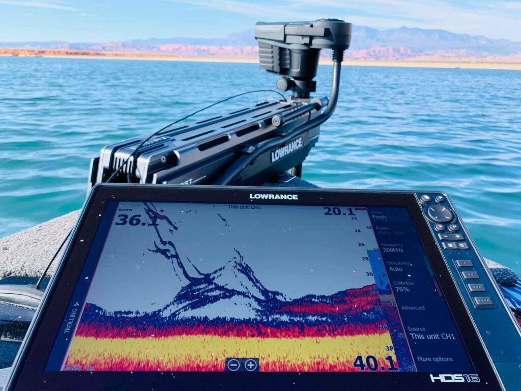 Lowrance ghost is our pick for best trolling motor transducer