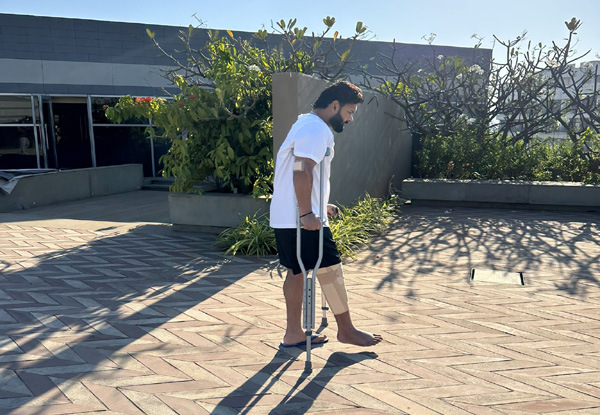 “One step forward”: Rishabh Pant shares images of walking with crutches