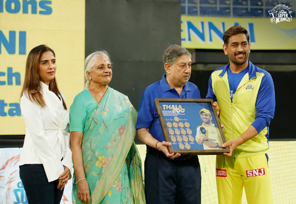 IPL 2023: MS Dhoni felicitated for leading Chennai Super Kings for a record 200th time