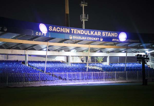 Sharjah Cricket Stadium renames stand after Sachin Tendulkar