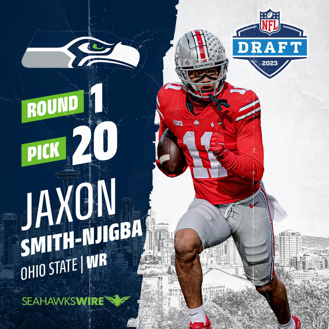 Ohio State receiver Jaxon Smith-Njigba makes it third Buckeye taken in first round of the NFL draft