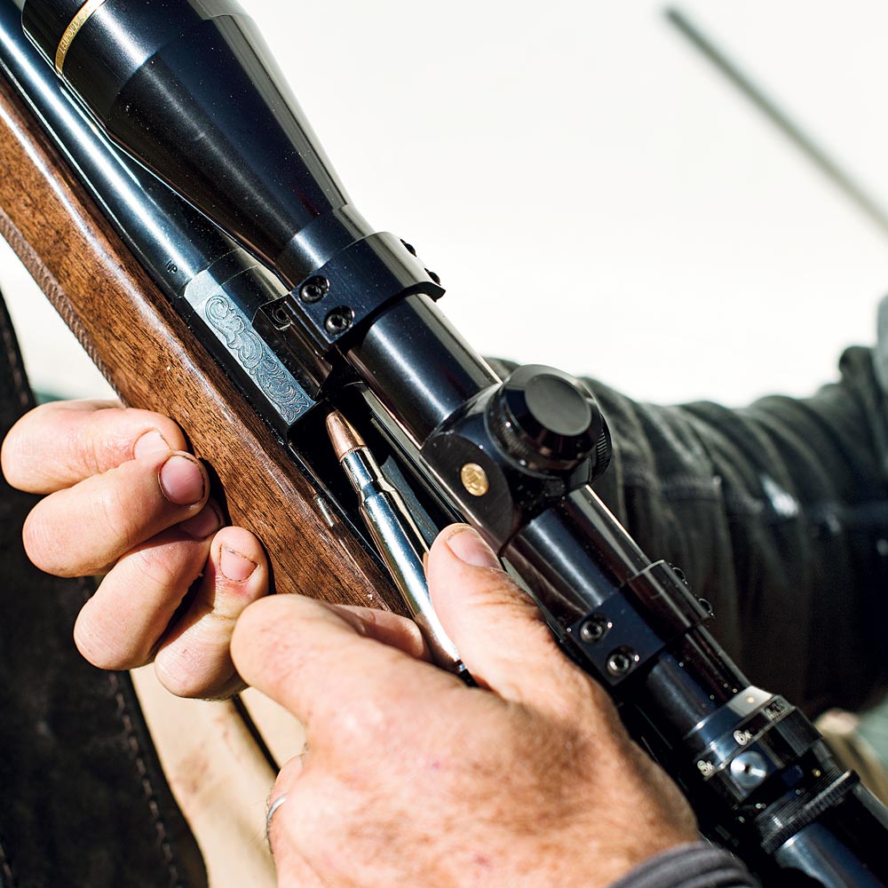 loading ammo in a browning x-bolt rifle