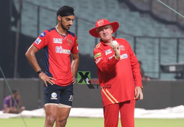 In Pics: Moments from the practice session of KKR and PBKS at Eden Gardens