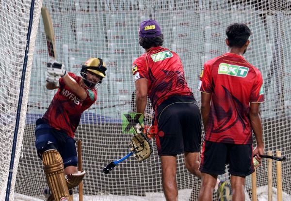 In Pics: Moments from the practice session of KKR and PBKS at Eden Gardens