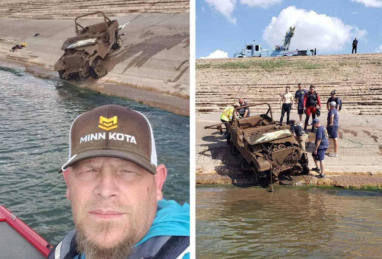 A fisherman discovered a Jeep using his LiveScope.