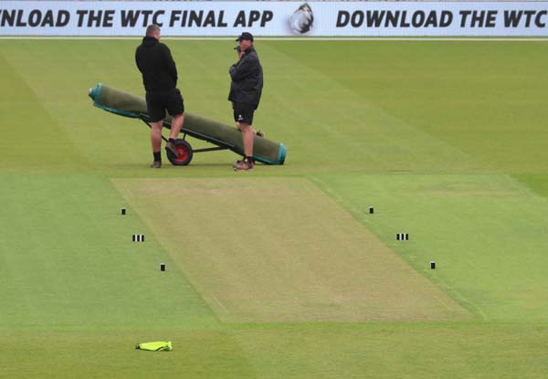 WTC Final 2023: Greenish wicket at the Oval