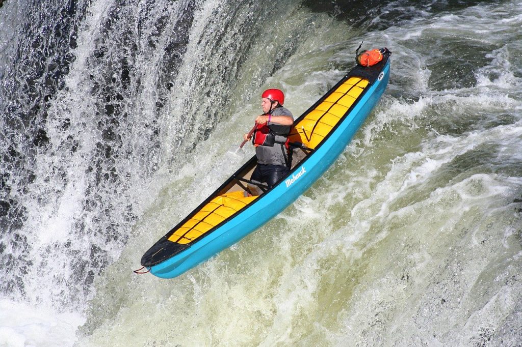 Whitewater kayaking