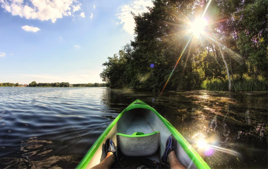 Kayaking in lakes