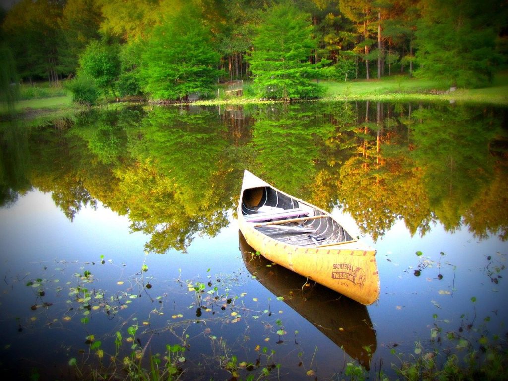 Kayak in a lake