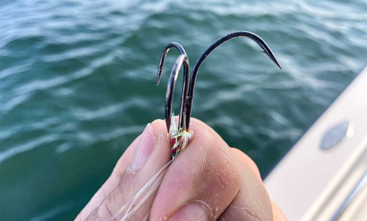 A weak hook will straighten when you get bit by a big trophy fish.