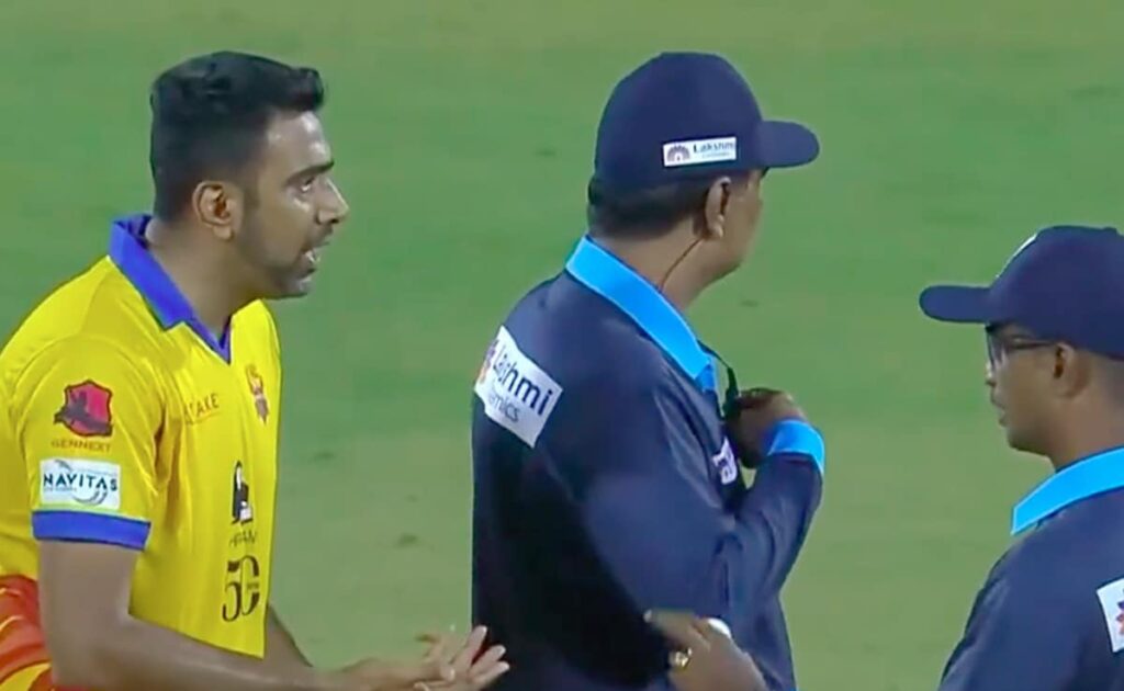 R Ashwin creates unprecedented incident by taking second review on the same ball in TNPL