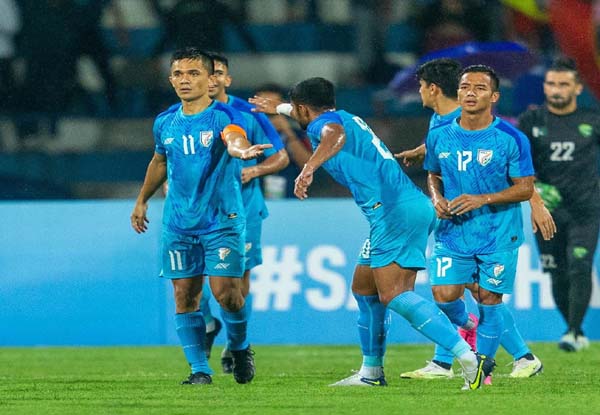 SAFF Championship 2023: Chhetri scores hat-trick as India thrash Pakistan 4-0