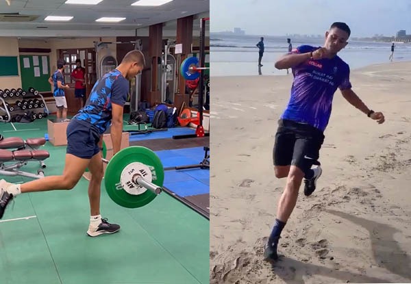 Yashasvi Jaiswal trains on the beach to improve strength and endurance ahead of WI tour