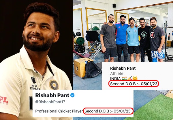 Rishabh Pant added second date of birth on social media handles