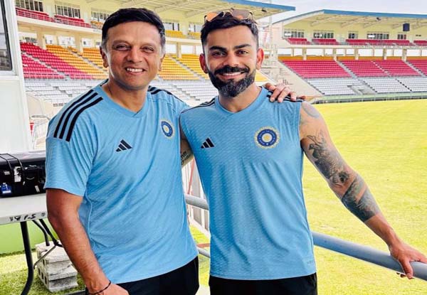 Virat Kohli gets nostalgic ahead of the first test in Dominica, posts photo with Rahul Dravid | WIvsIND