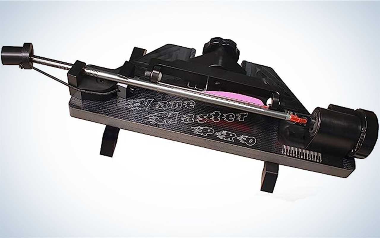 The Last Chance Archery Vane Master Pro is one of the best fletching jigs.