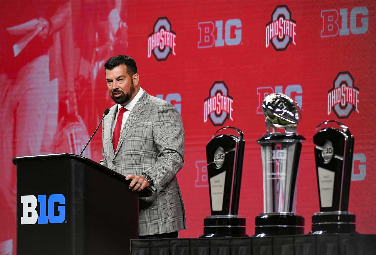 PHOTOS: Ohio State football players, Ryan Day, at Big Ten media days