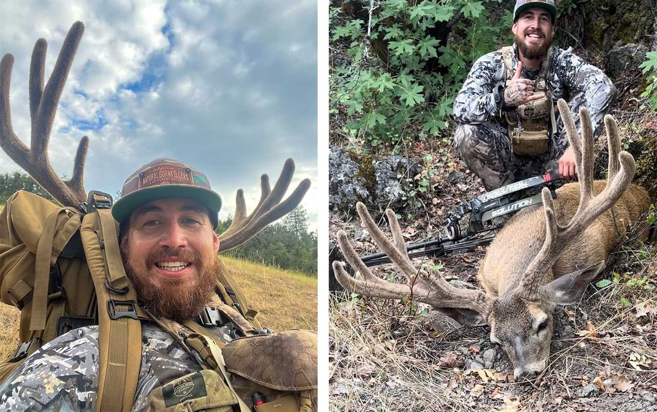Chris Palomo's big columbia blacktail buck in velvet.