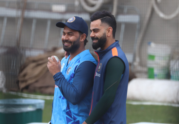 Rishabh Pant paid a surprise visit to the Indian camp before team’s departure for Asia Cup 2023