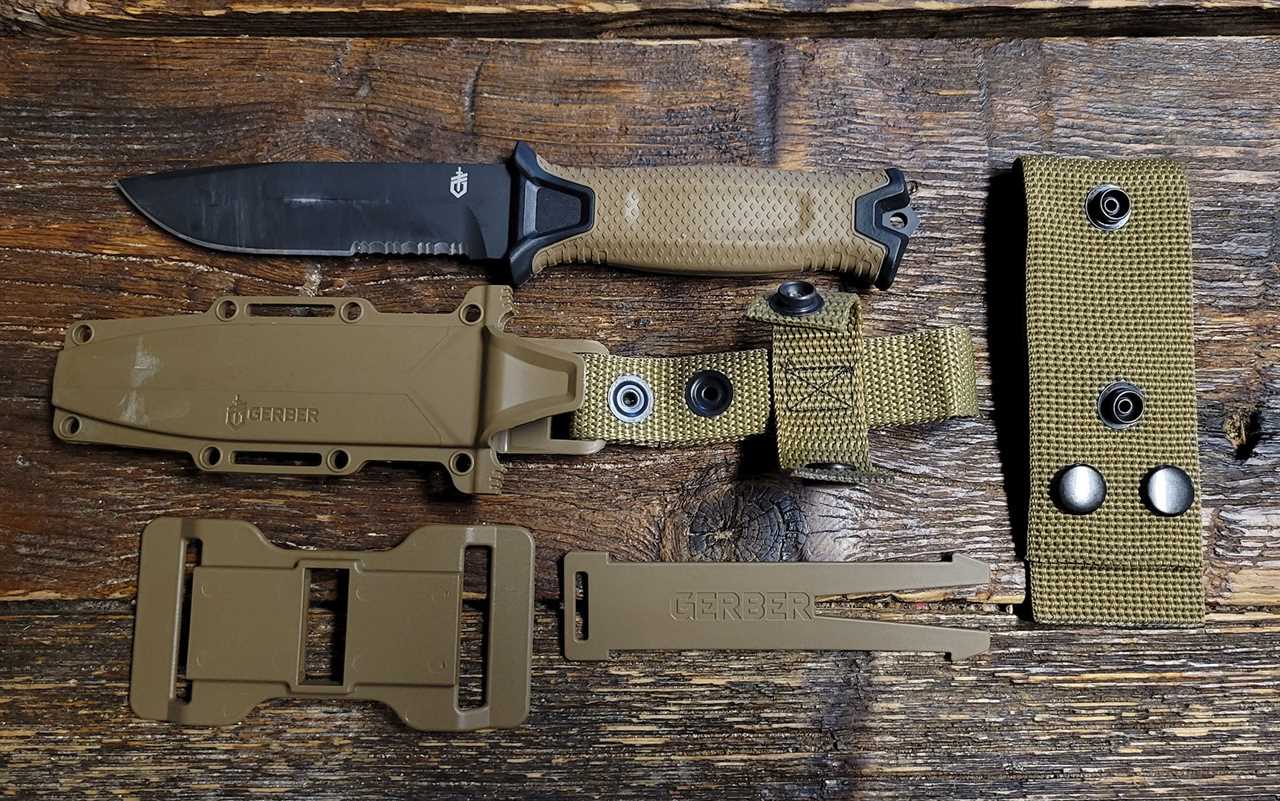 The Gerber includes a sheath.