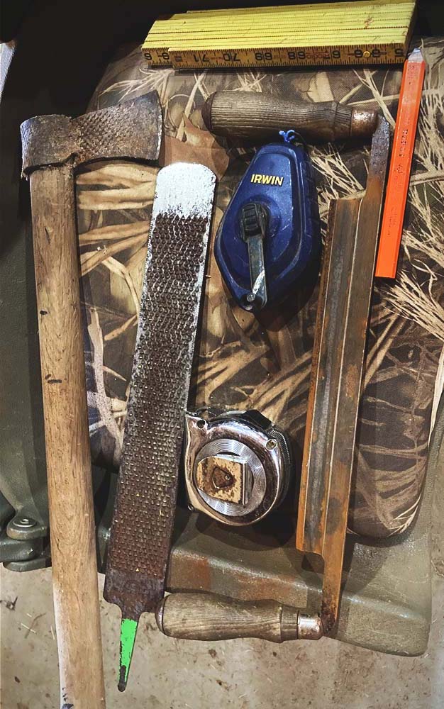 A pile of woodworking tools