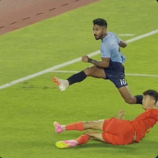 India lost by a big margin against China in the first match of the Asian Games