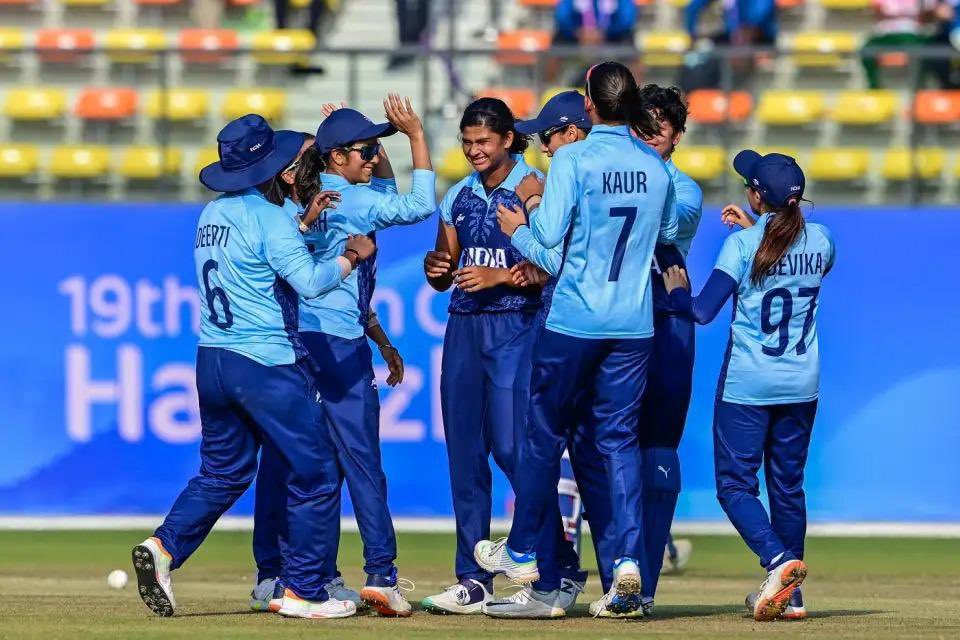 Asian Games 2023: Titas Sadhu stars as India women beat Sri Lanka by 19 runs to clinch maiden gold in cricket