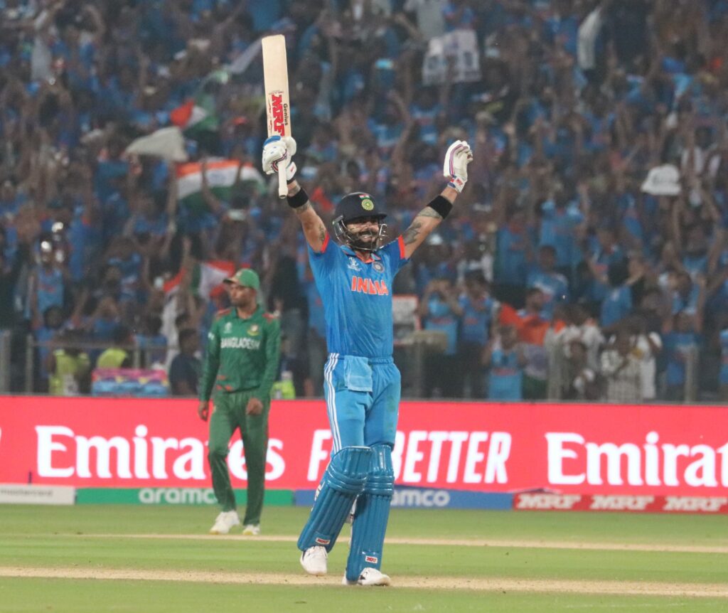 World Cup 2023: Virat Kohli slams 48th century as India beat Bangladesh by 7 wickets