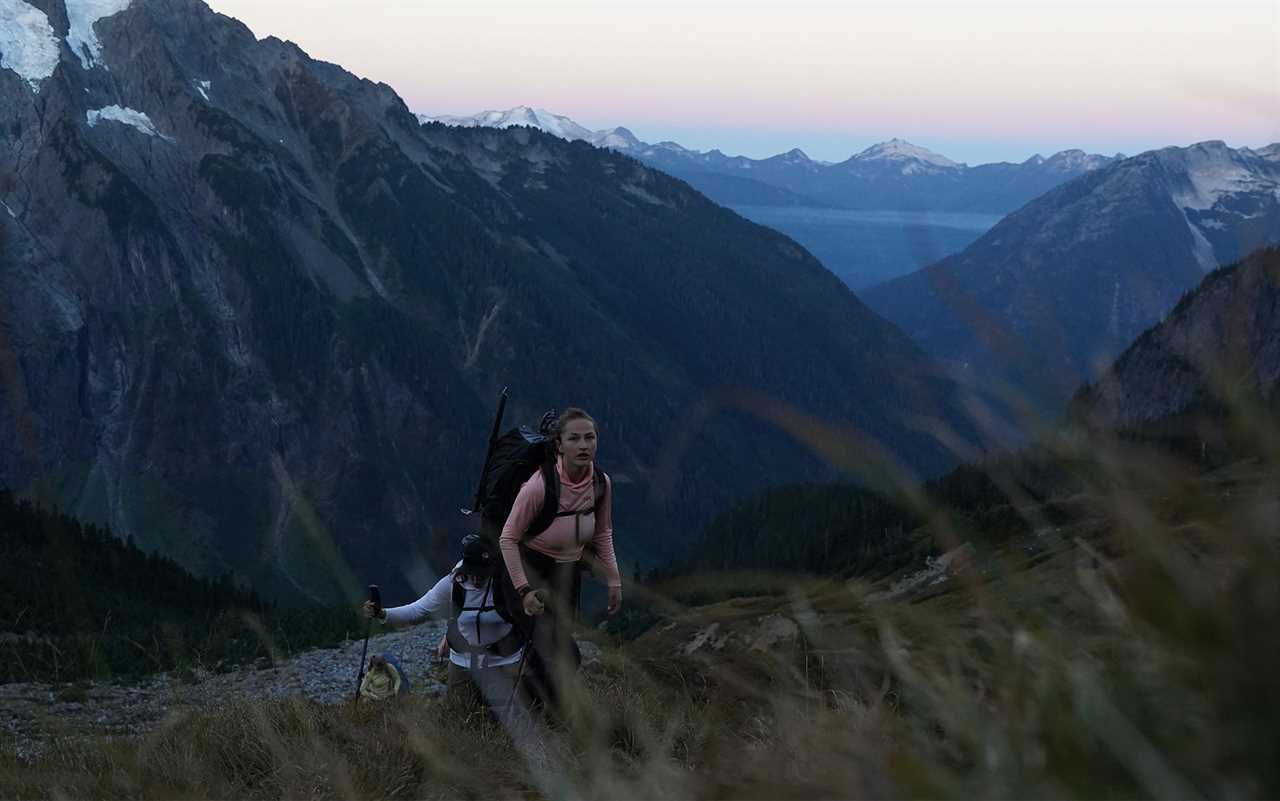 Title Start of the Climb up Sahale Peak