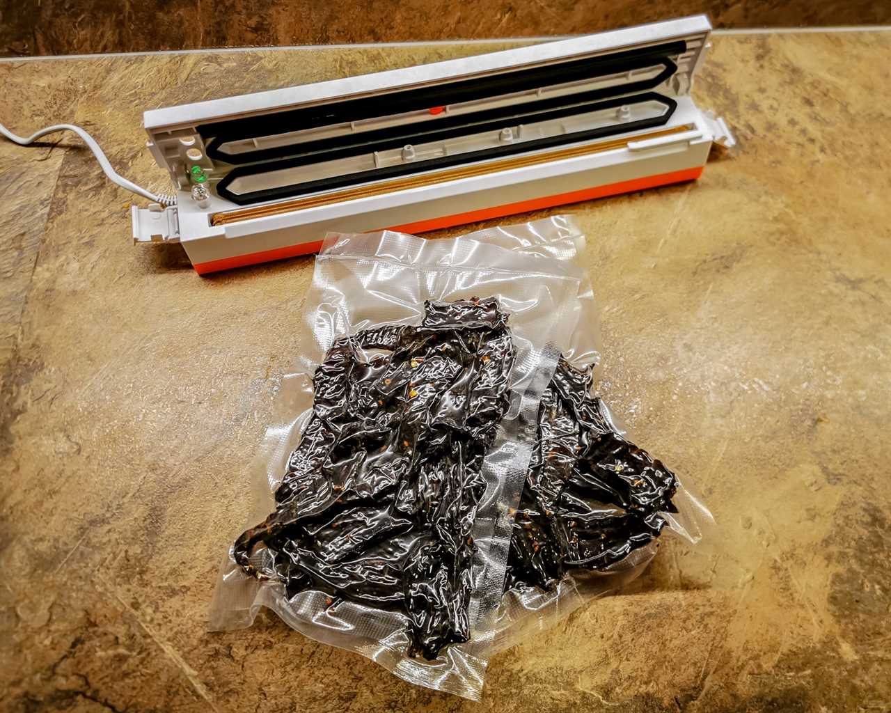 vacuum sealer with food