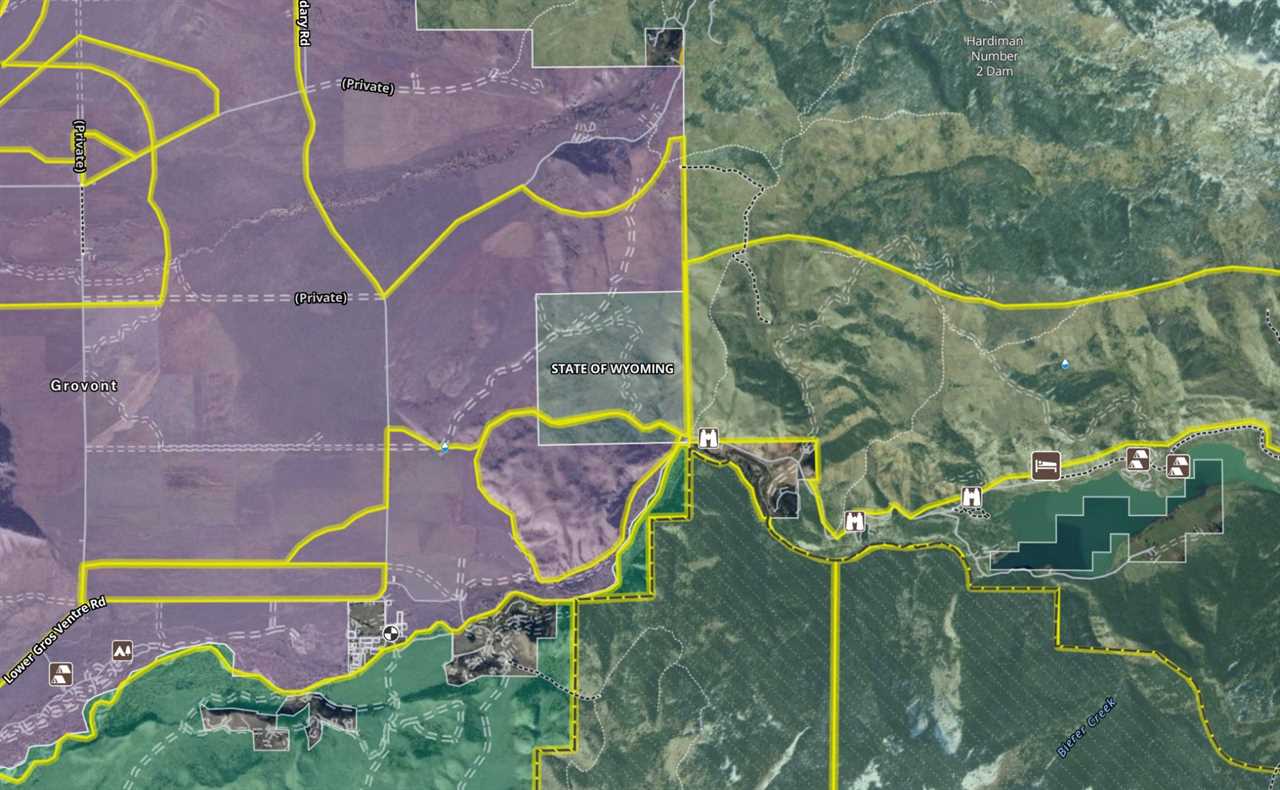 kelly parcel map grand teton national park