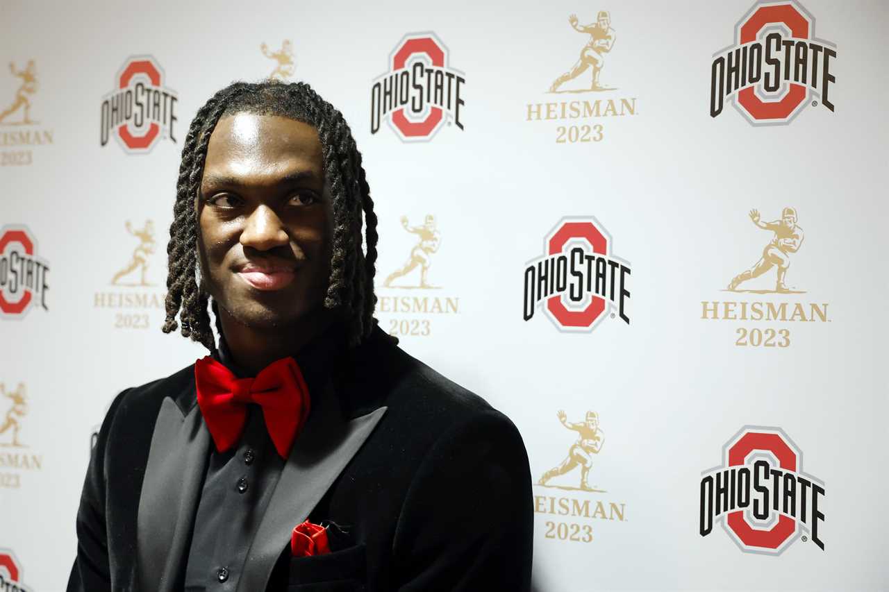 PHOTOS: Ohio State WR Marvin Harrison Jr. at the Heisman ceremony