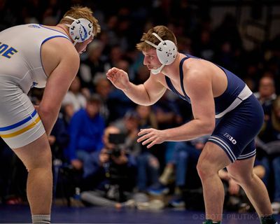 AJ Frichionne wrestling for Penn State