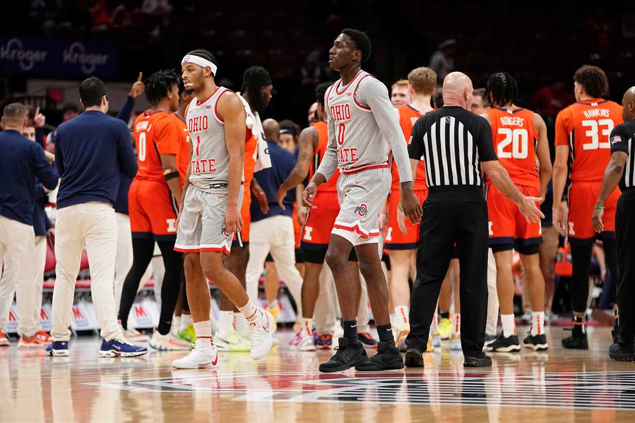 Photos of Ohio State basketball's loss to Illinois