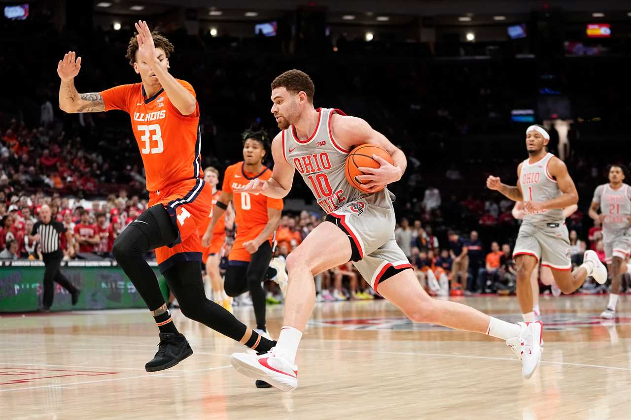 Photos of Ohio State basketball's loss to Illinois