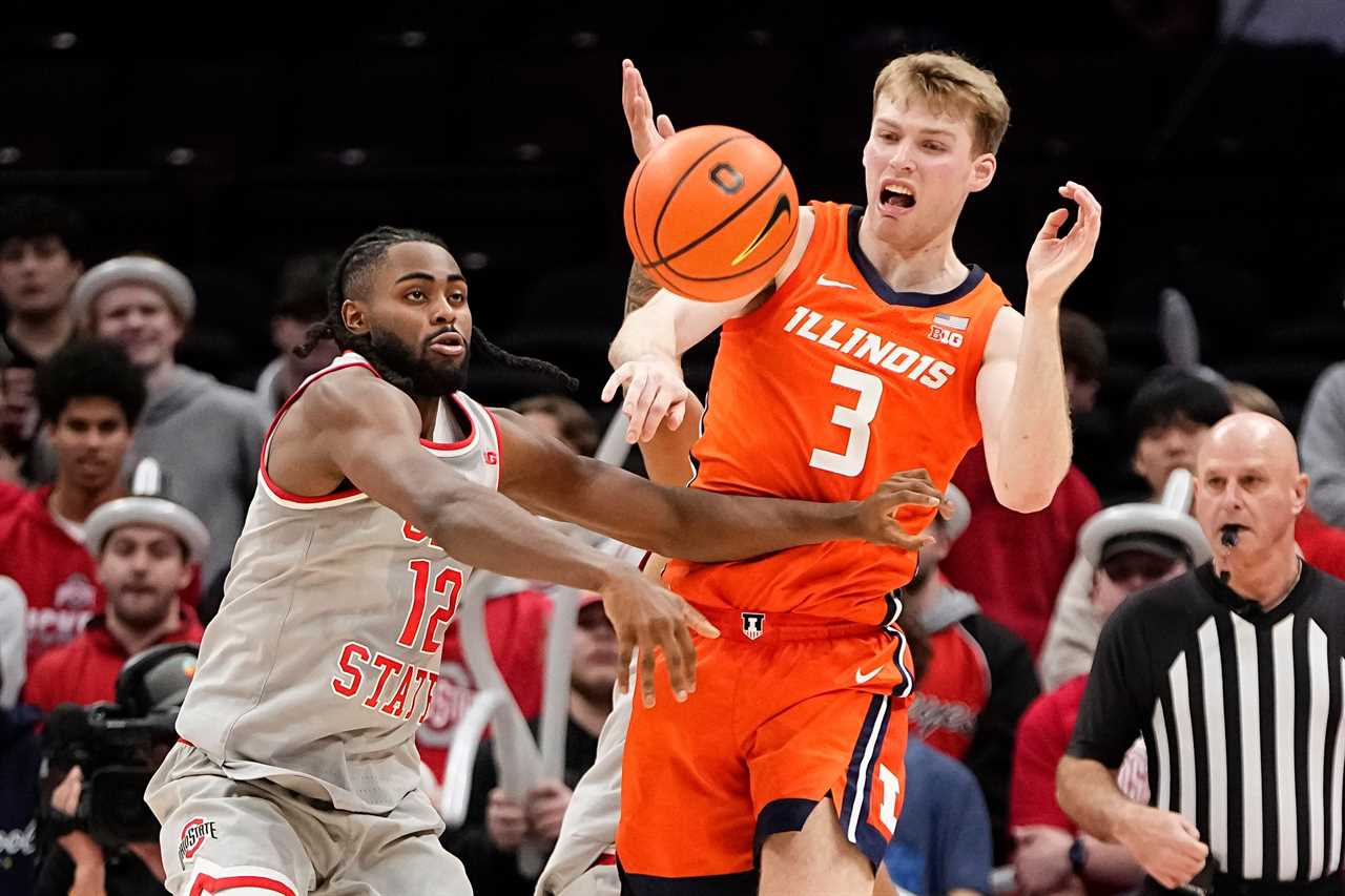 Photos of Ohio State basketball's loss to Illinois