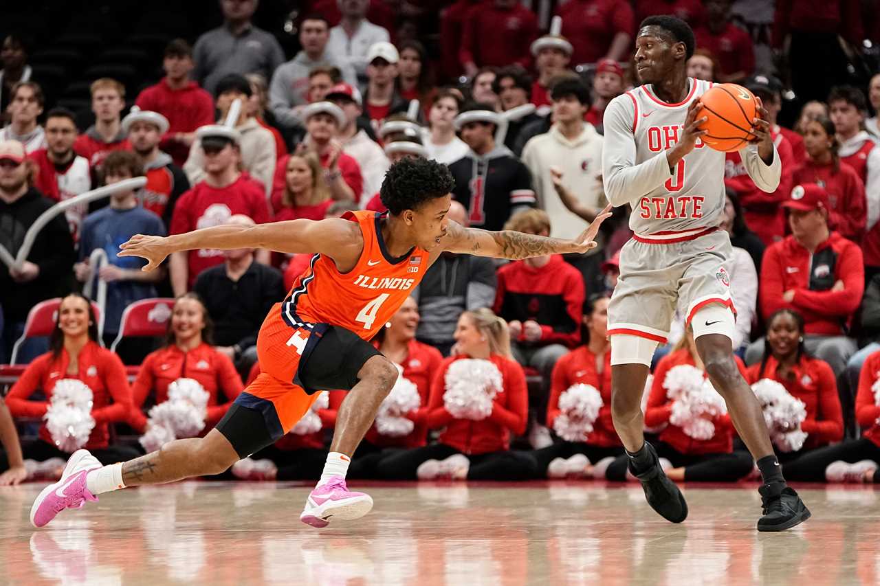 Photos of Ohio State basketball's loss to Illinois