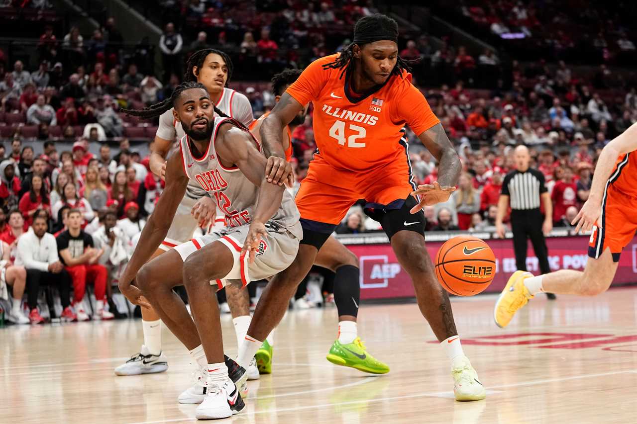 Photos of Ohio State basketball's loss to Illinois