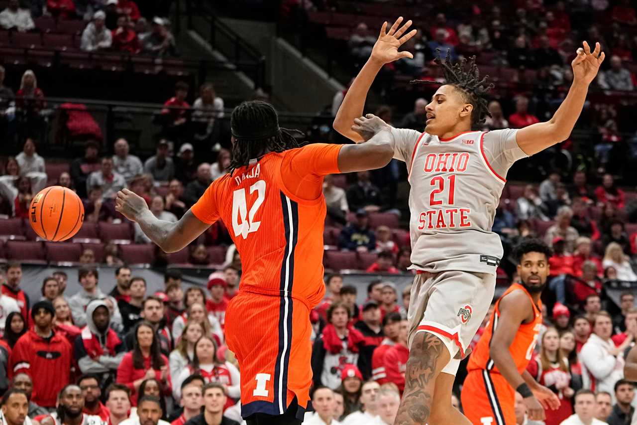 Photos of Ohio State basketball's loss to Illinois