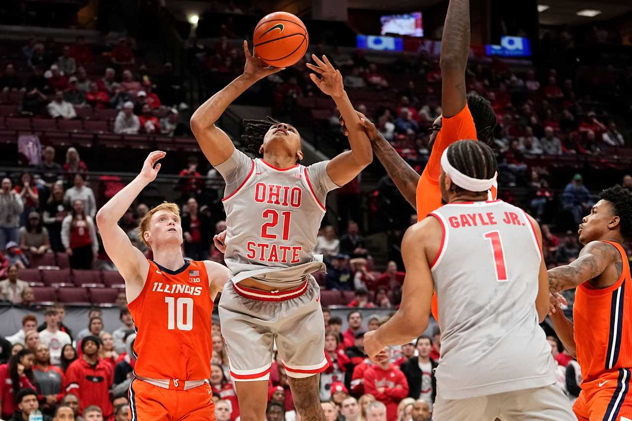 Photos of Ohio State basketball's loss to Illinois