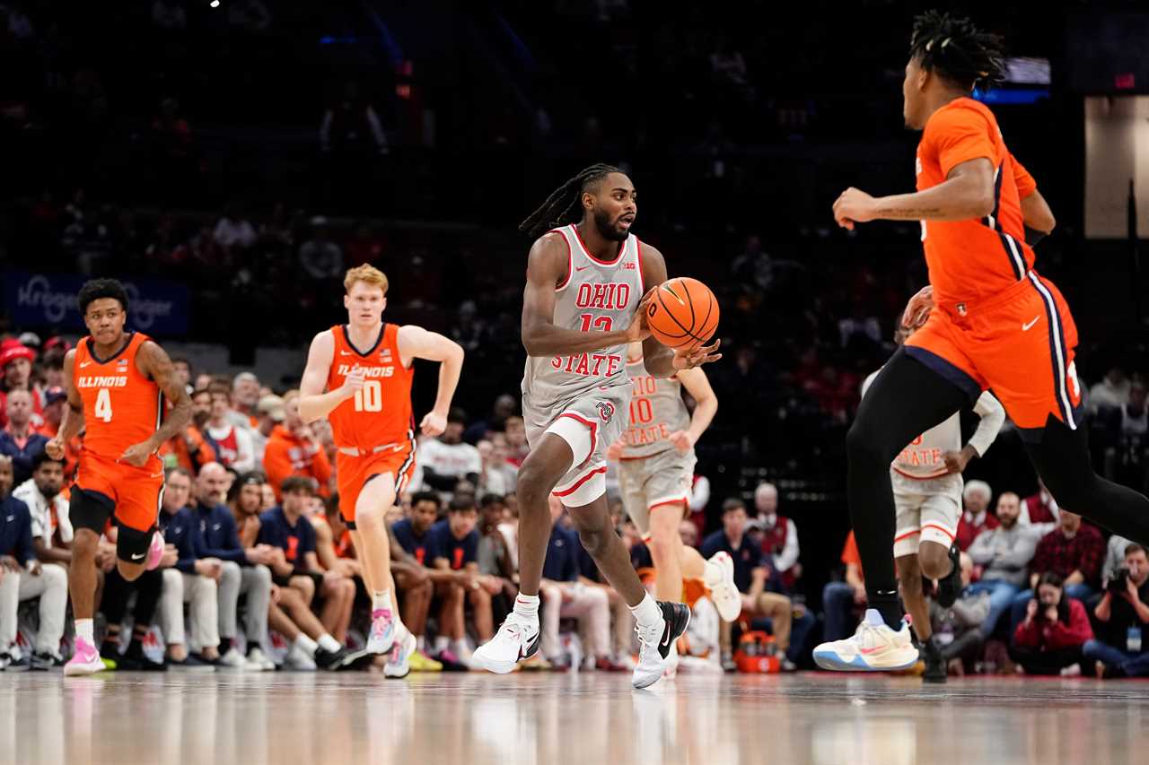 Photos of Ohio State basketball's loss to Illinois