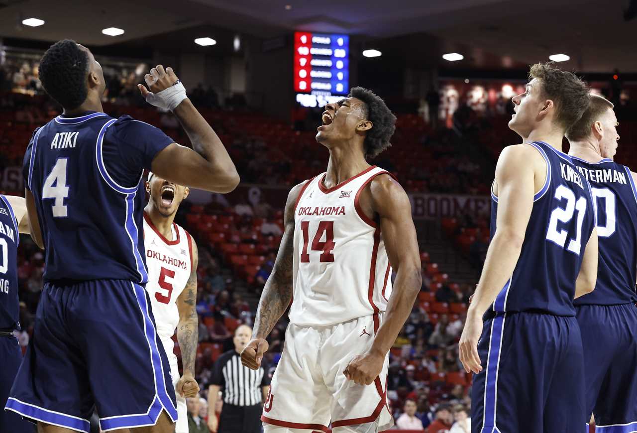 Best photos from Oklahoma's upset win over No. 19 BYU Cougars