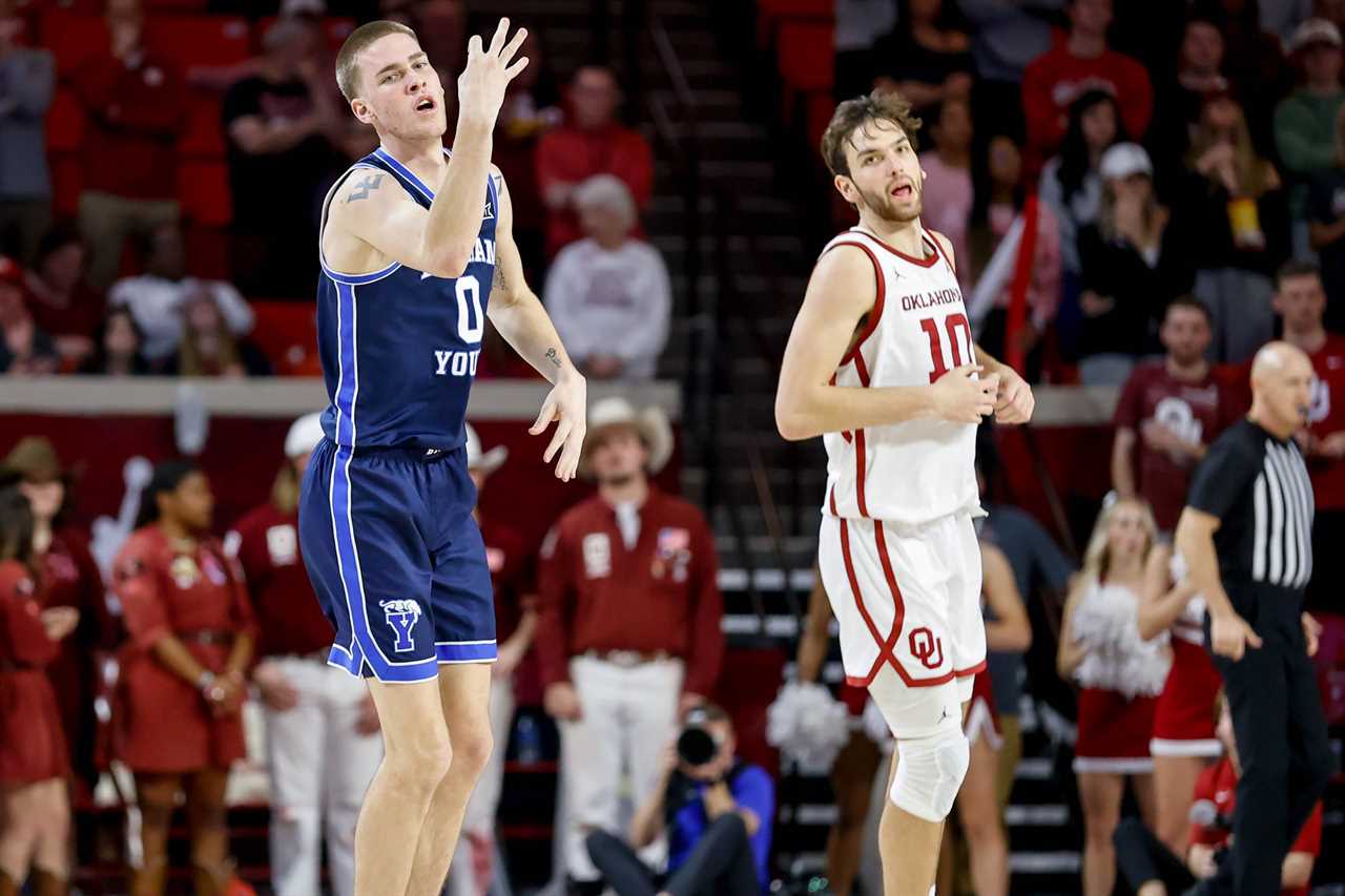 Best photos from Oklahoma's upset win over No. 19 BYU Cougars